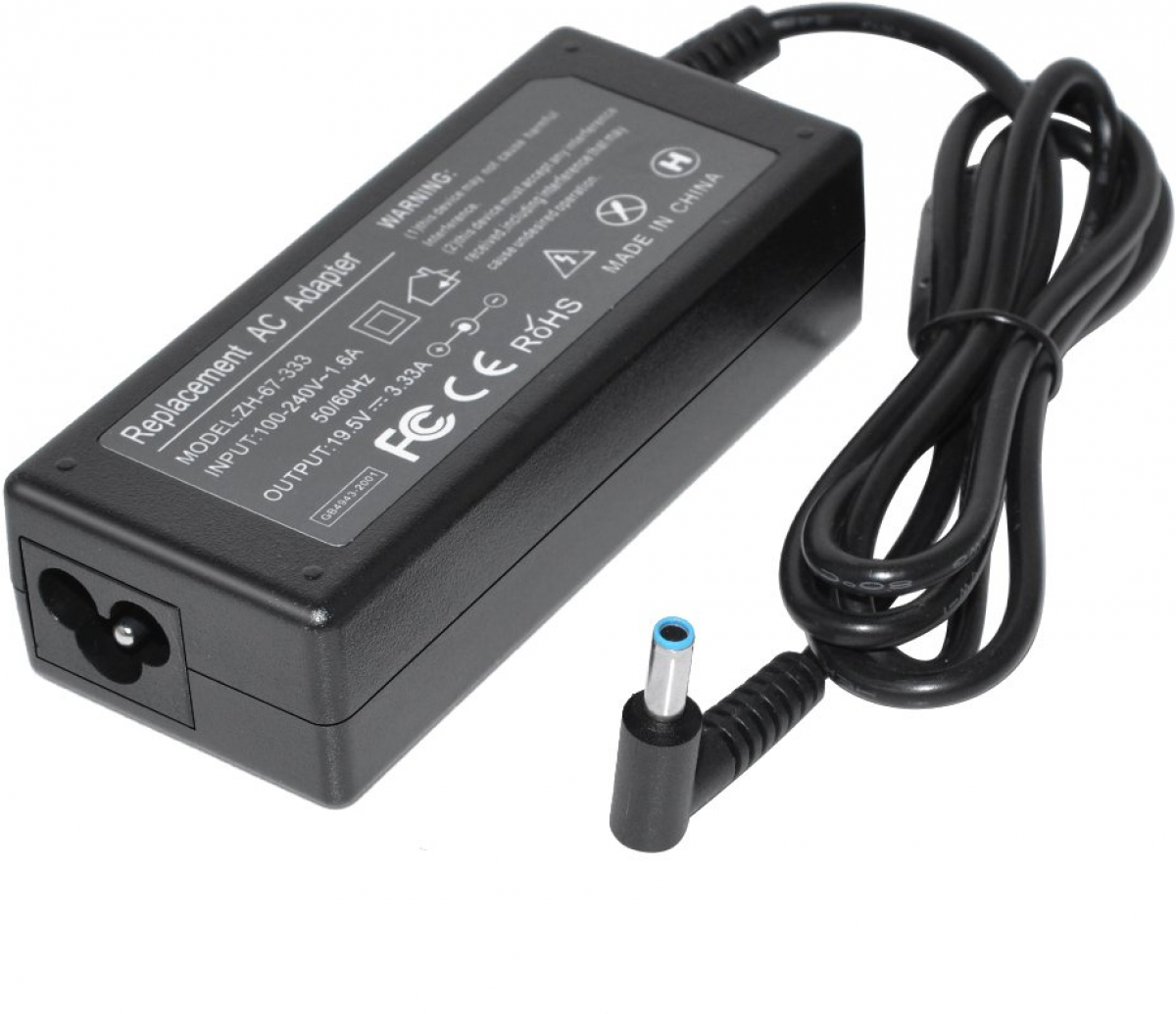 Захранване за лаптоп Makki заместител Laptop Adapter HP 19.5V 3.33A 65W 4.5x3.0mm blueна ниска цена с бърза доставка - BestPC.BG