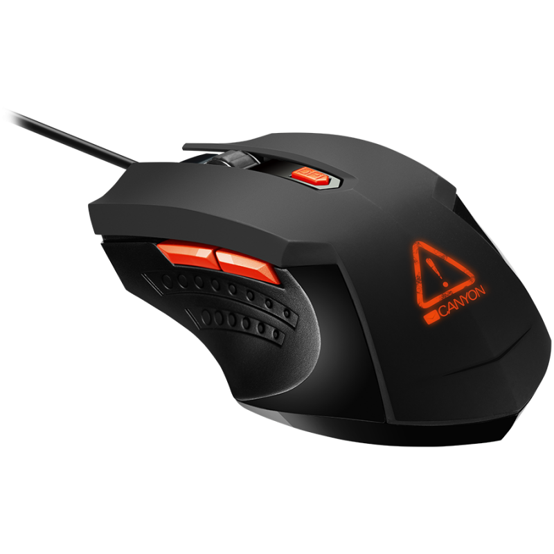 Мишка Геймърска CANYON CND-SGM01RGB - Optical Gaming Mouse with 6 programmable buttons, Чернана ниска цена с бърза доставка - BestPC.BG