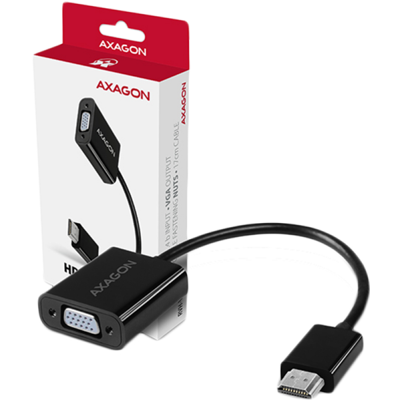 Кабел/адаптер AXAGON RVH-VGN, HDMI -- VGA Reduction - Adapter, FullHDна ниска цена с бърза доставка - BestPC.BG