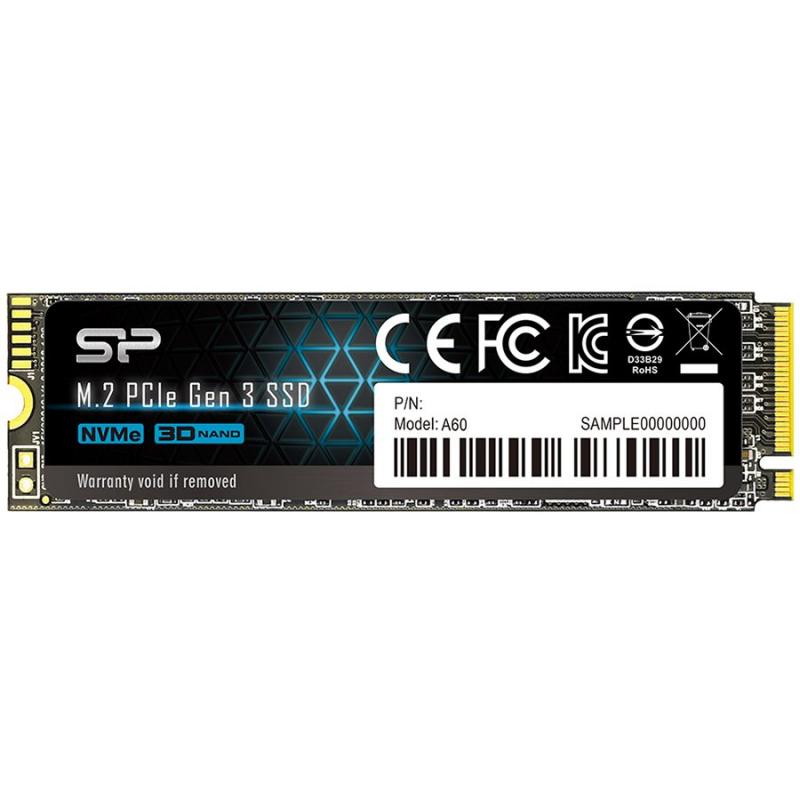 SILICON POWER A60 512GB SSD, M.2 2280, PCIe Gen3x4, SLC CacheReadна ниска цена с бърза доставка - BestPC.BG