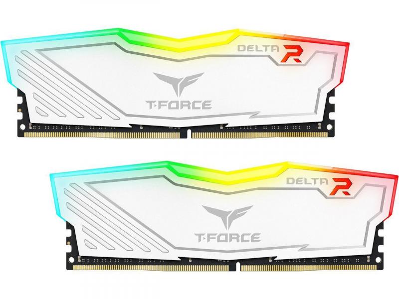 Памет 2x8GB DDR4 3200 Team Group T-Force Delta RGB White KITна ниска цена с бърза доставка - BestPC.BG