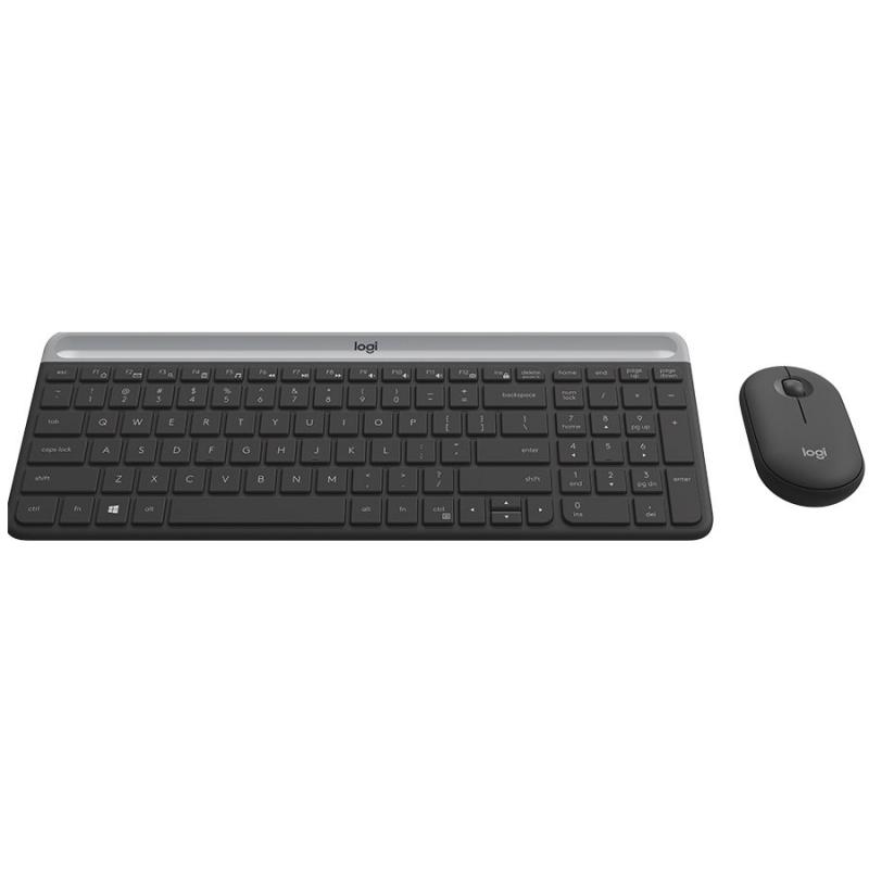 Клавиатура Комплект Logitech Combo MK470 - GRAPHITE wirelessна ниска цена с бърза доставка - BestPC.BG