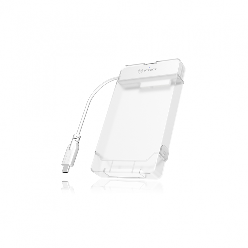 Кутия/Чекмедже за HDD ICYBOX IB-AC703-C :: USB 3.0 Type C адапторен кабел за 2.5'' SATA дискове, с калъфна ниска цена с бърза доставка - BestPC.BG