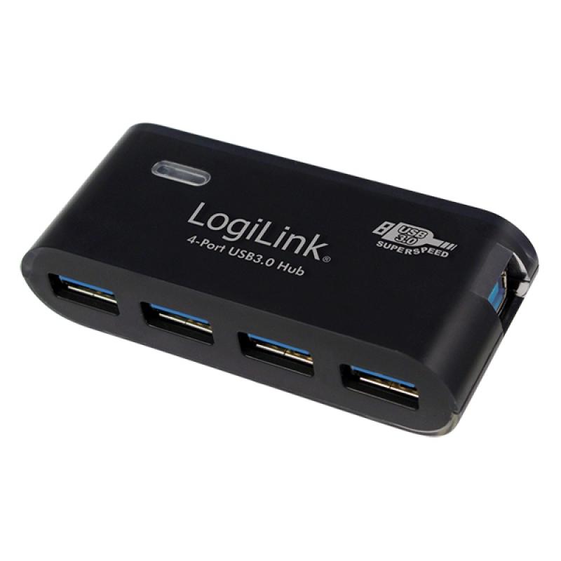 USB Хъб USB HUB 4xUSB3.0, Ext. power, LogiLink UA0170на ниска цена с бърза доставка - BestPC.BG