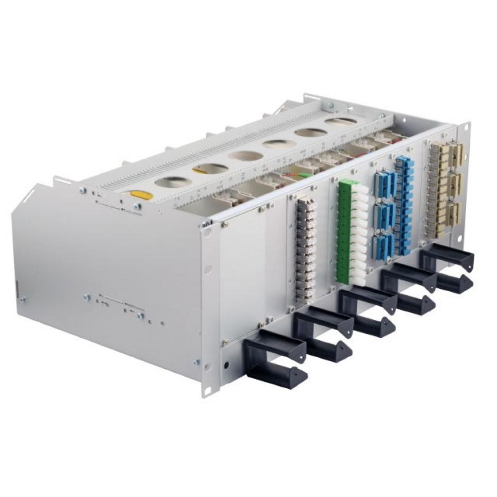 Аксесоар за шкаф 4U Шаси за максимум 12 сплайс модула с 1U органайзерна ниска цена с бърза доставка - BestPC.BG