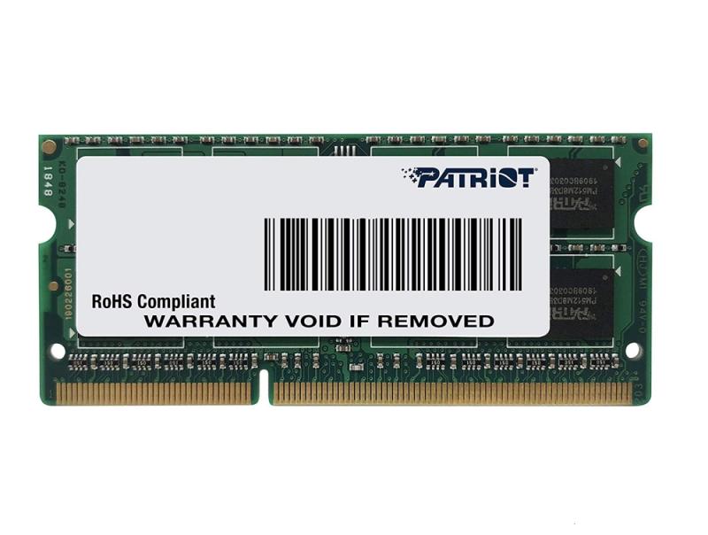 Памет Patriot Signature for Ultrabook, 8GB DDR3 SoDIMM, 1600MHzна ниска цена с бърза доставка - BestPC.BG