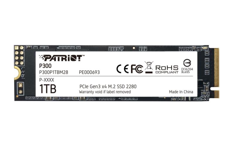 SSD Patriot P300 1TB M.2 2280 PCIEна ниска цена с бърза доставка - BestPC.BG