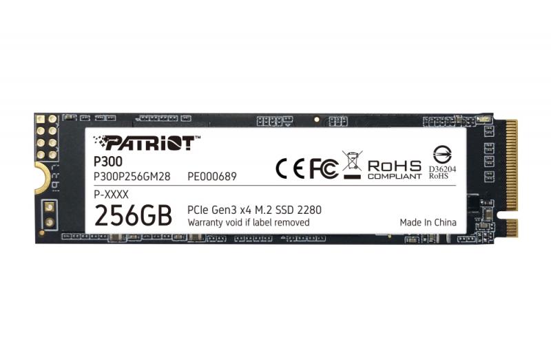 SSD Patriot P300 256GB M.2 2280 PCIEна ниска цена с бърза доставка - BestPC.BG