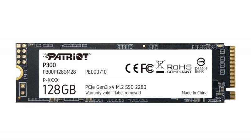 SSD Patriot P300 128GB M.2 2280 PCIEна ниска цена с бърза доставка - BestPC.BG