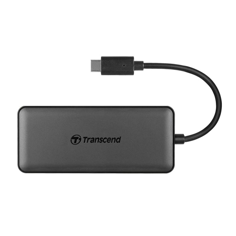 USB Хъб Transcend 3-Port Hub, 1-Port PD, SD-MicroSD Reader, USB 3.1 Gen 2, Type Cна ниска цена с бърза доставка - BestPC.BG