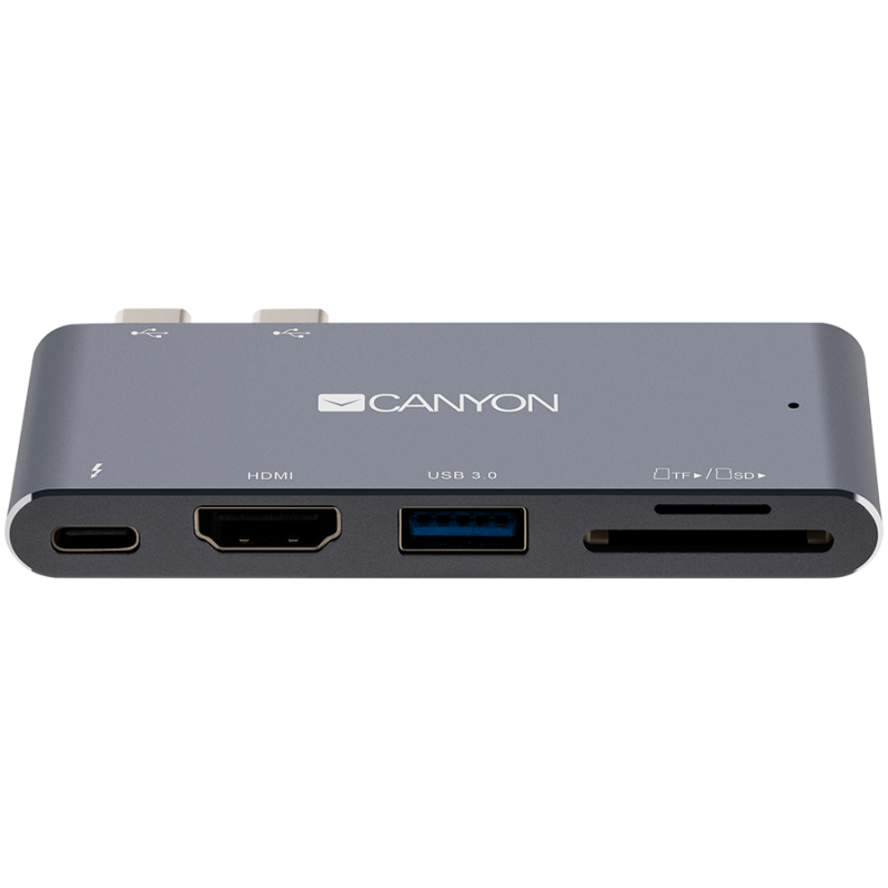 Докинг станция Canyon Multiport Docking Station with 5 port, with Thunderbolt 3 Dual type Cна ниска цена с бърза доставка - BestPC.BG
