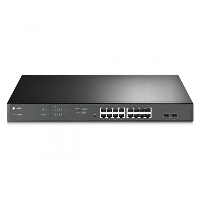 Комутатор/Суич TP-LINK TL-SG1218MPE, 16х GbE RJ45 PoE+ порта, 2x SFP порт 192W макс.на ниска цена с бърза доставка - BestPC.BG