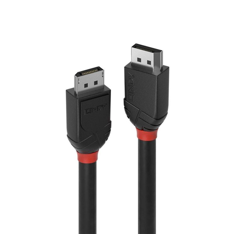 LINDY LNY-36493 :: Кабел DisplayPort 1.2 Black Line, M-M, 4K, черен, 3.0 мна ниска цена с бърза доставка - BestPC.BG