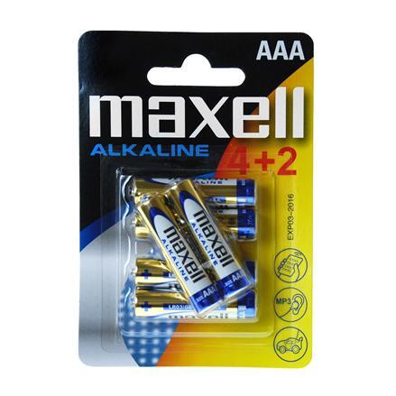 Алкална батерия MAXELL LR03 AAA 1,5V -4+2 бр. в опаковкана ниска цена с бърза доставка - BestPC.BG