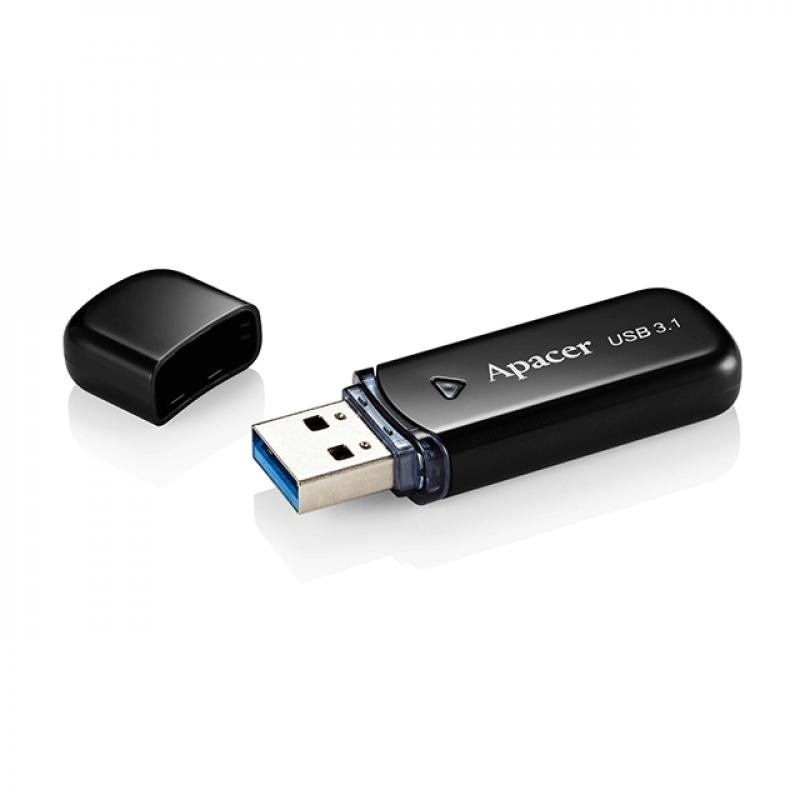Apacer 32GB AH355 Black - USB 3.2 Flash Driveна ниска цена с бърза доставка - BestPC.BG