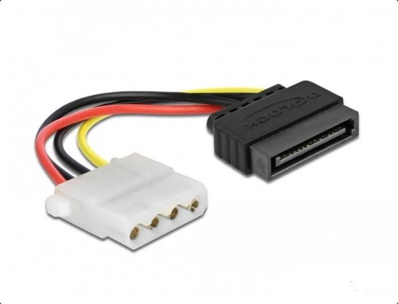 Кабел DeLock Power Cable SATA 15 pin мъжко към 4 pin женско, 12 cmна ниска цена с бърза доставка - BestPC.BG