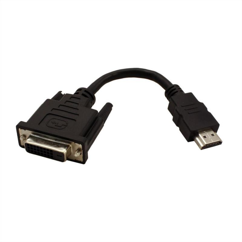 VALUE 12.99.3115 :: HDMI M - DVI F конверторен кабел, 0.15 мна ниска цена с бърза доставка - BestPC.BG