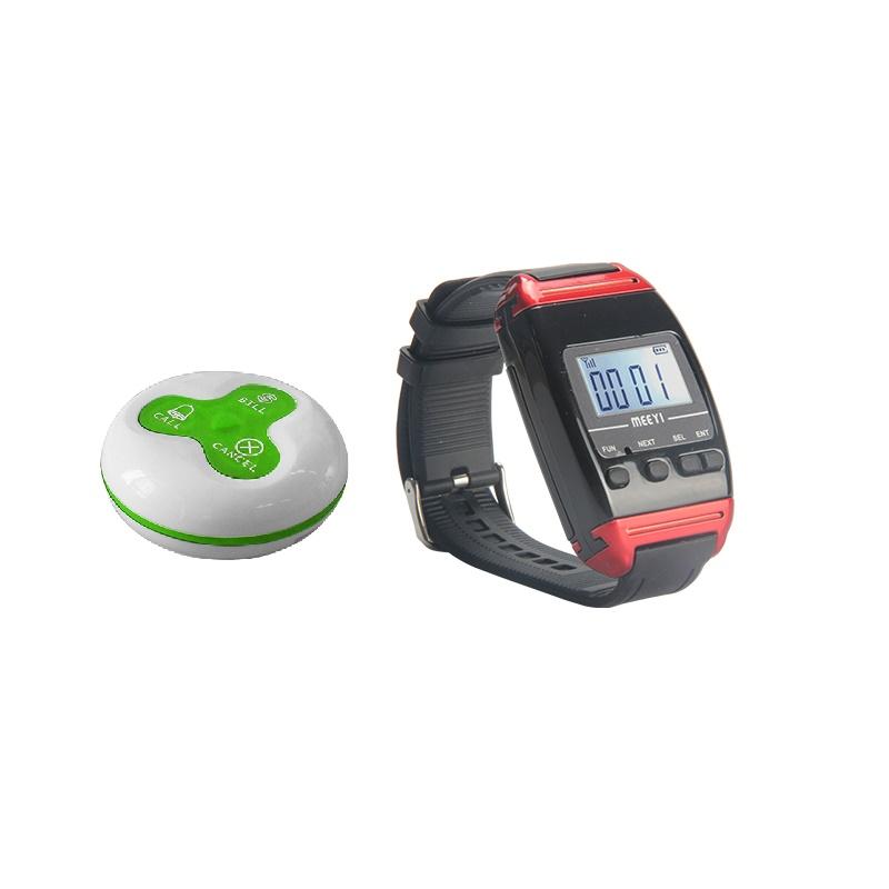 Продукт MEEYI Y-A3-RED :: Бутон за безжично повикване, 3 клавиша, 300 м обхват, червенна ниска цена с бърза доставка - BestPC.BG