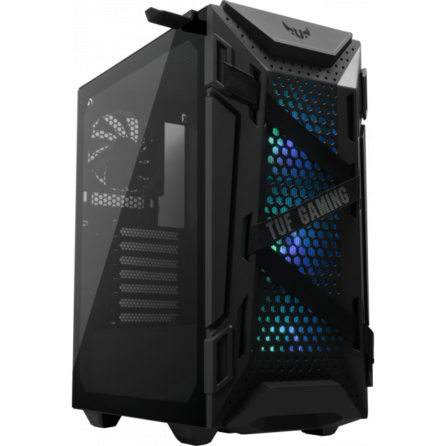 Кутия ASUS TUF Gaming GT301, Mid-Tower, Aura Sync ARGB, Чернана ниска цена с бърза доставка - BestPC.BG