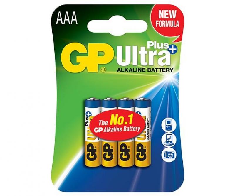 Алкална батерия GP ULTRA PLUS LR03 AAA -4 бр. в опаковка- блистер 1.5Vна ниска цена с бърза доставка - BestPC.BG