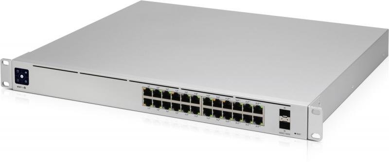 Комутатор/Суич Ubiquiti USW-Pro-24-POE, 24x Gbit PoE+, 8x GBit PoE++, 2xSFP+ слота, 400Wна ниска цена с бърза доставка - BestPC.BG