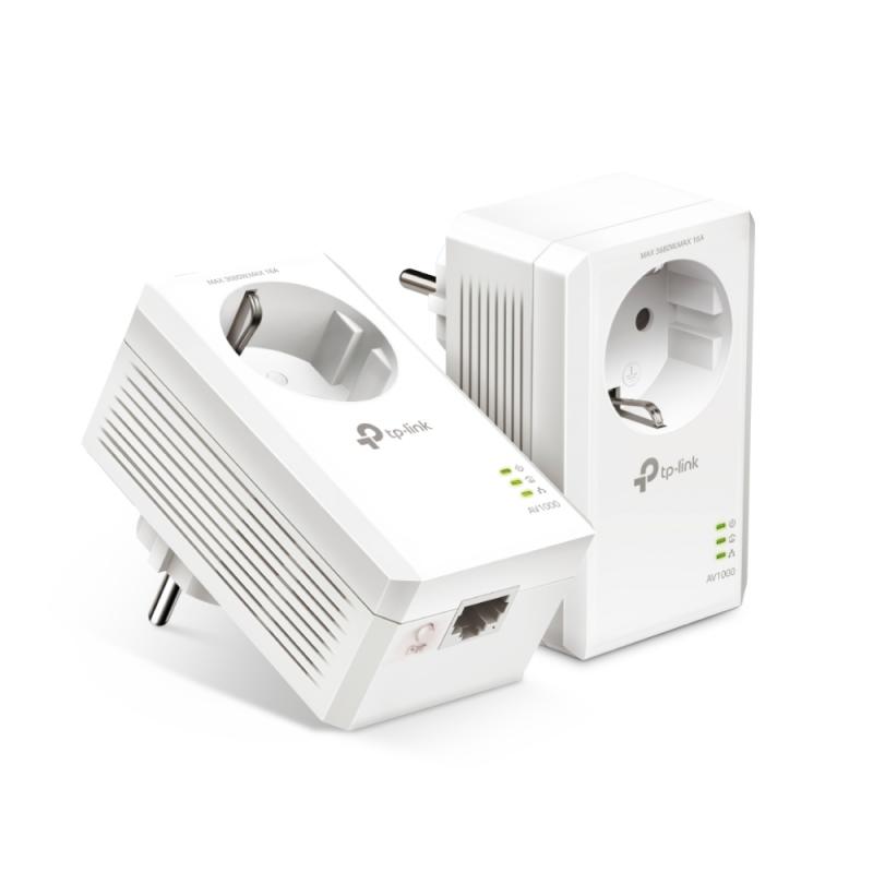 Gigabit Powerline Starter Kit TP-Link TL-PA7017P KIT AV1000на ниска цена с бърза доставка - BestPC.BG