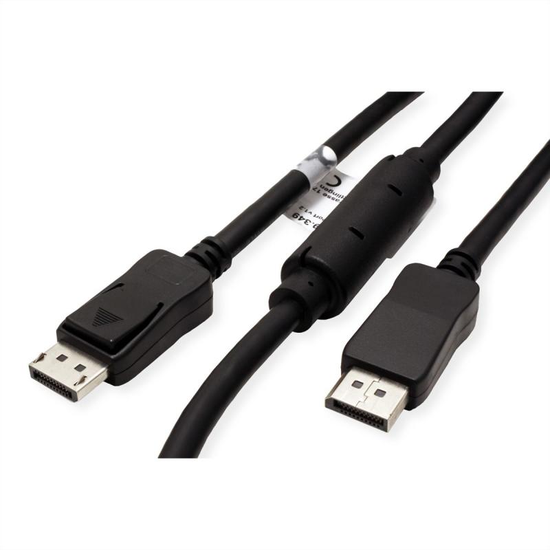 VALUE 14.99.3496 :: DisplayPort Active кабел, v1.2, активен, M-M, 20.0 мна ниска цена с бърза доставка - BestPC.BG