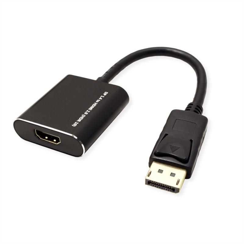 ROLINE 12.03.3164 : DisplayPort-HDMI адаптер, 4K,60Hz,DP v1.4,DP M-HDMI Fна ниска цена с бърза доставка - BestPC.BG