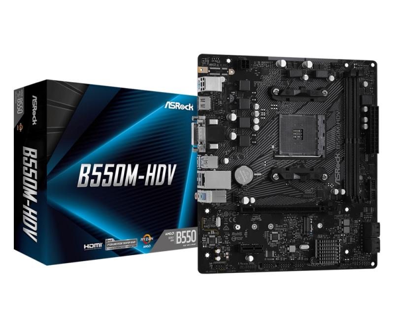 Дънна платка Asrock B550M-HDVна ниска цена с бърза доставка - BestPC.BG
