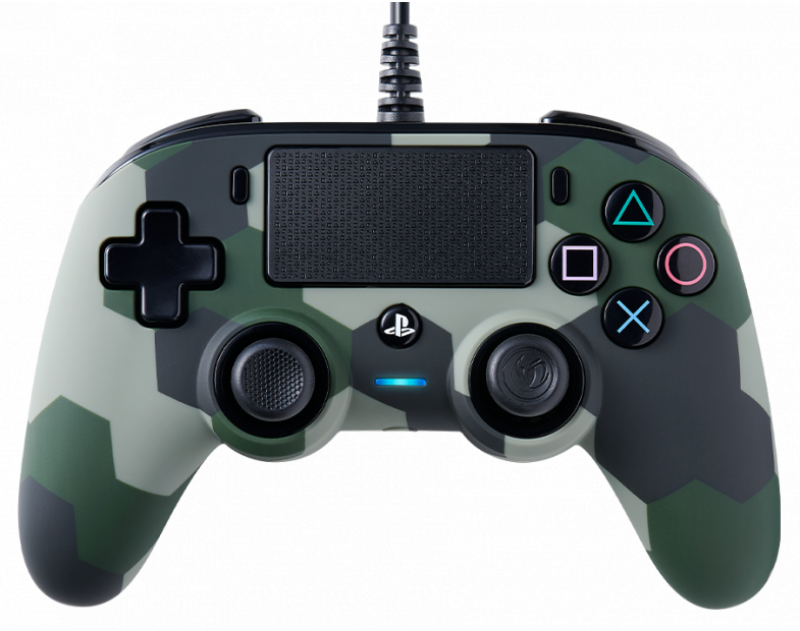 Мултимедиен продукт Жичен геймпад Nacon Wired Compact Controller Camo Green, Зеленна ниска цена с бърза доставка - BestPC.BG