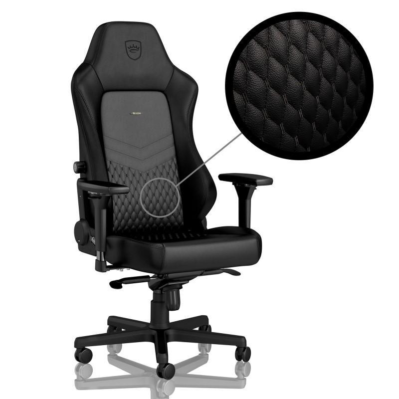 Геймърски стол noblechairs HERO Real Leather, Blackна ниска цена с бърза доставка - BestPC.BG