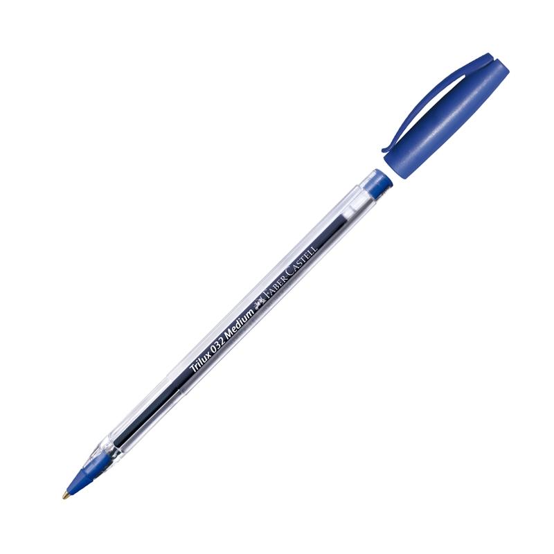 Faber-Castell Химикалка 032 M, синяна ниска цена с бърза доставка - BestPC.BG