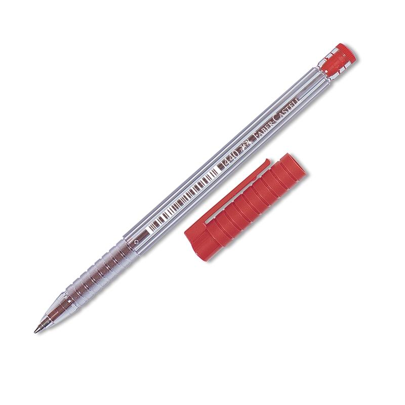 Faber-Castell Химикалка 1440, червена, 10 брояна ниска цена с бърза доставка - BestPC.BG