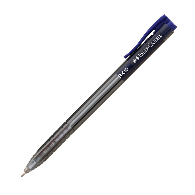 Faber-Castell Химикалка RX10, автоматична, 1.0 mm, синяна ниска цена с бърза доставка - BestPC.BG