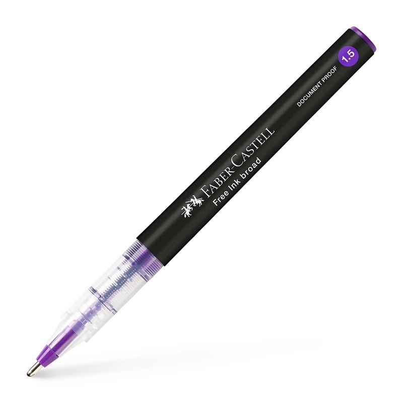 Faber-Castell Ролер Free Ink, 1.5 mm, лилавна ниска цена с бърза доставка - BestPC.BG