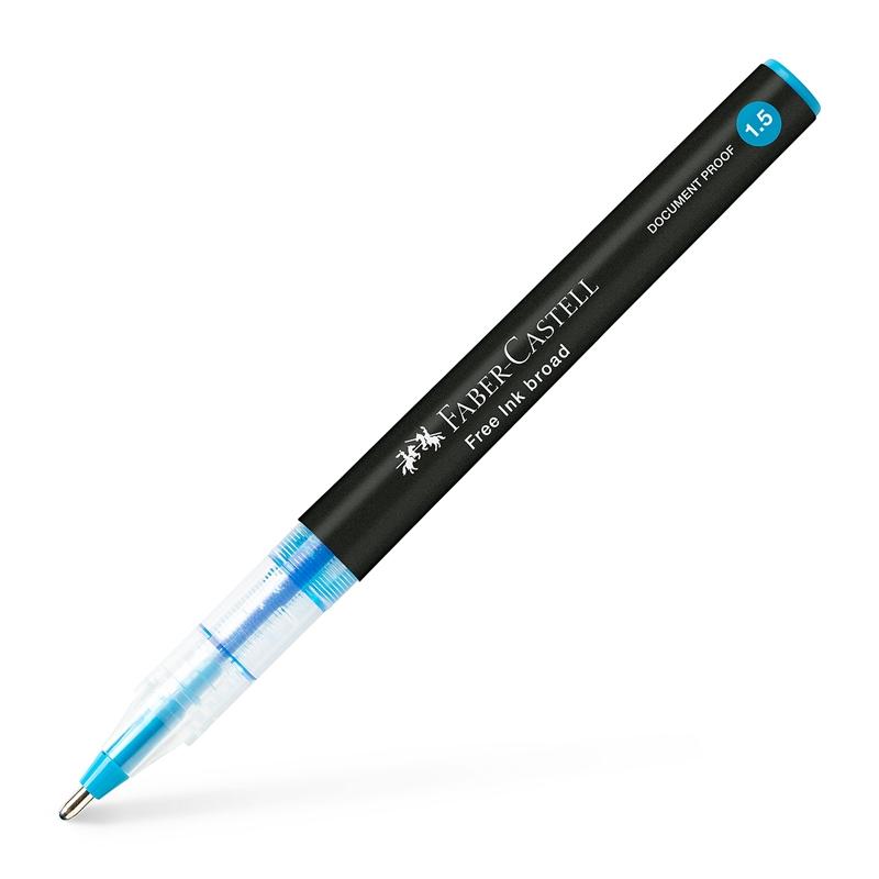 Faber-Castell Ролер Free Ink, 1.5 mm, небесносинна ниска цена с бърза доставка - BestPC.BG