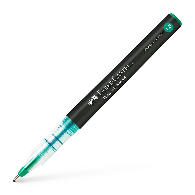 Faber-Castell Ролер Free Ink, 1.5 mm, зеленна ниска цена с бърза доставка - BestPC.BG