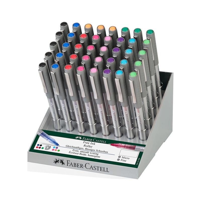 Faber-Castell Ролер Free Ink, 0.7 mm, 40 броя в дисплейна ниска цена с бърза доставка - BestPC.BG