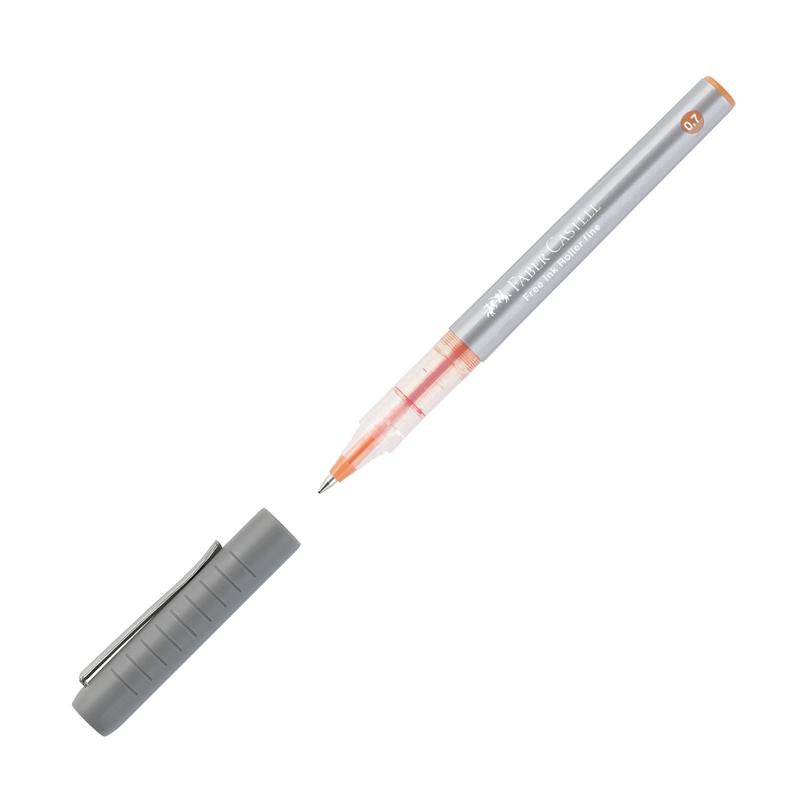 Faber-Castell Ролер Free Ink, 0.7 mm, оранжевна ниска цена с бърза доставка - BestPC.BG