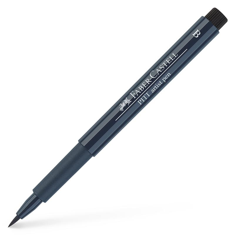 Faber-Castell Маркер-четка Pitt Artist Pen, B, № 157, тъмно индигона ниска цена с бърза доставка - BestPC.BG