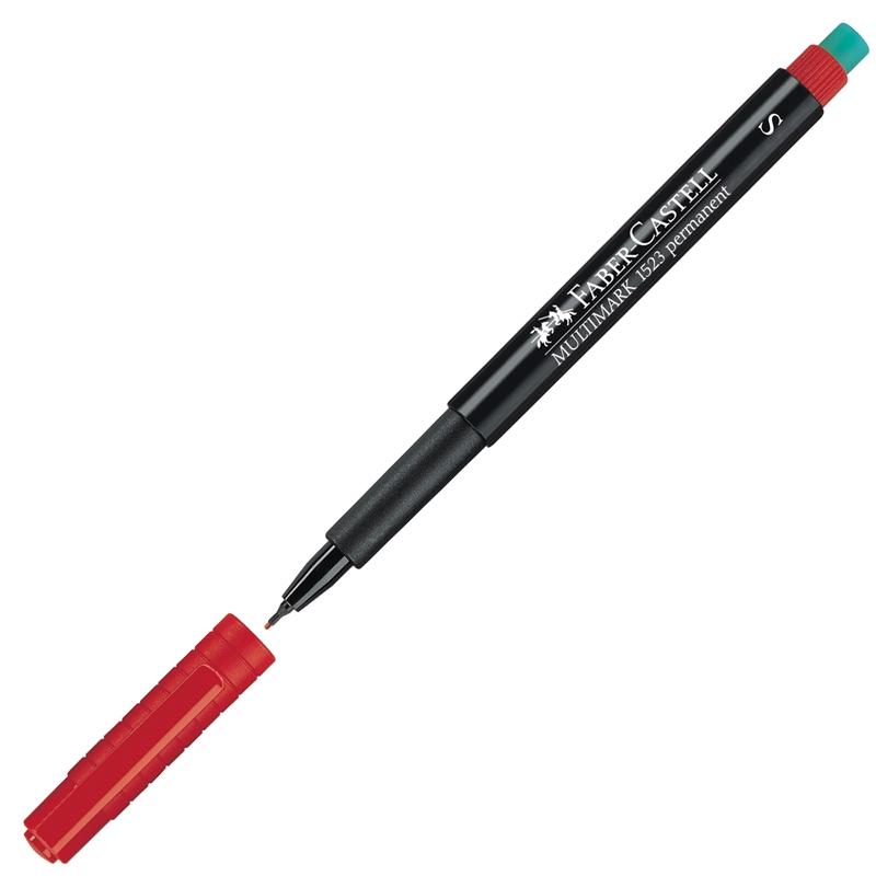 Faber-Castell Тънкописец 1523 OHP S, перманентен, 0.4 mm, червенна ниска цена с бърза доставка - BestPC.BG