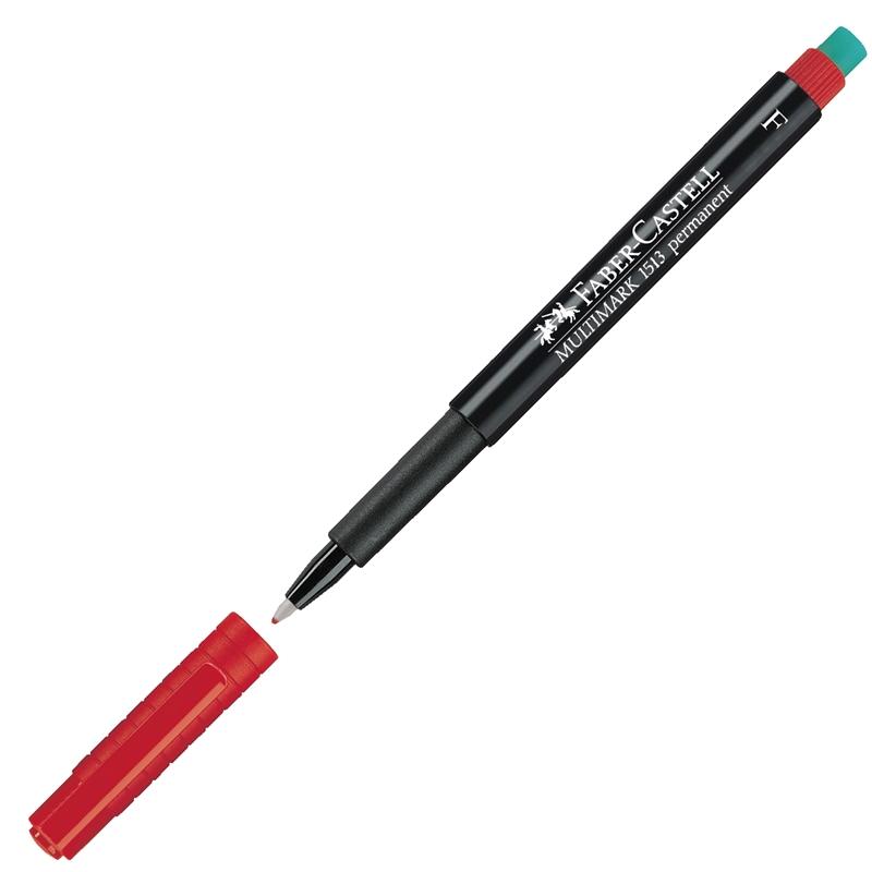 Faber-Castell Тънкописец 1513 OHP F, перманентен, 0.6 mm, червенна ниска цена с бърза доставка - BestPC.BG