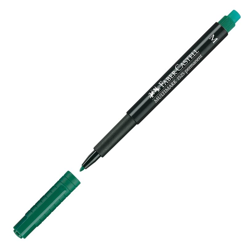 Faber-Castell Тънкописец 1525 OHP M, перманентен, 1.0 mm, зеленна ниска цена с бърза доставка - BestPC.BG