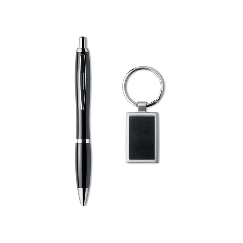 More Than Gifts Комплект химикалка и ключодържател Kelly, черен, в кутияна ниска цена с бърза доставка - BestPC.BG