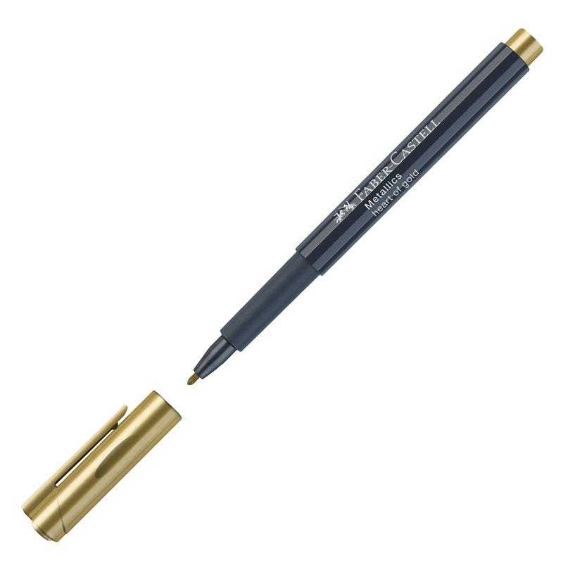 Faber-Castell Маркер, объл, 1.5 mm, металик, златистна ниска цена с бърза доставка - BestPC.BG