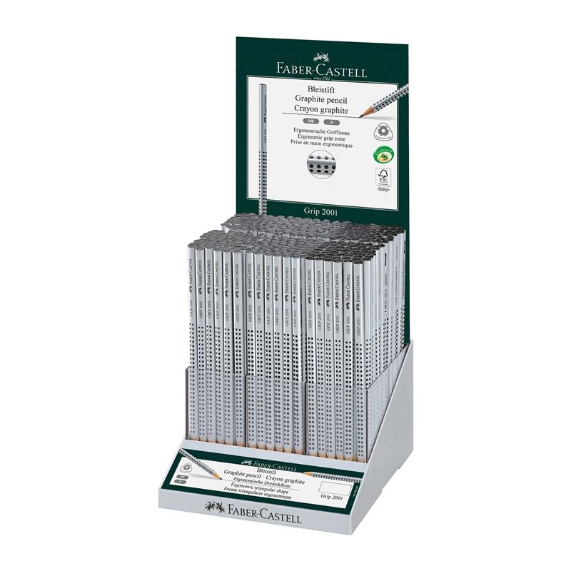 Faber-Castell Молив Grip 2001, чернографитен, различни твърдости, 216 броя в дисплейна ниска цена с бърза доставка - BestPC.BG