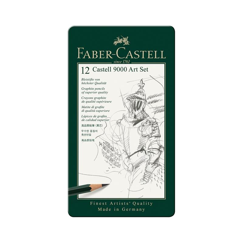 Faber-Castell Молив Castell 9000, чернографитен, комплект за художницина ниска цена с бърза доставка - BestPC.BG