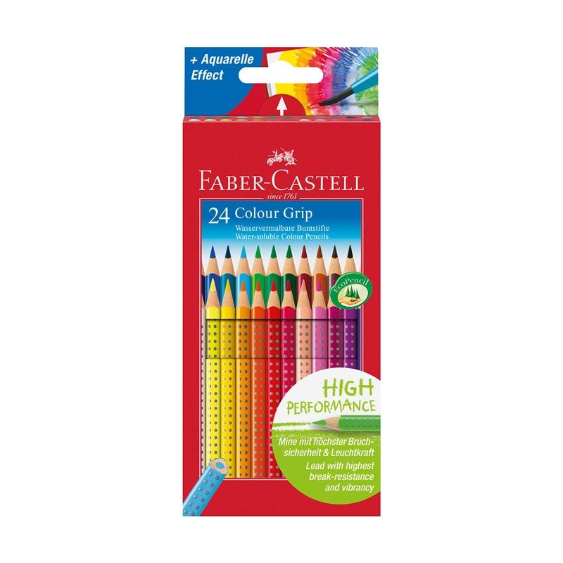 Faber-Castell Акварелни моливи Grip 2001, 24 цвятана ниска цена с бърза доставка - BestPC.BG