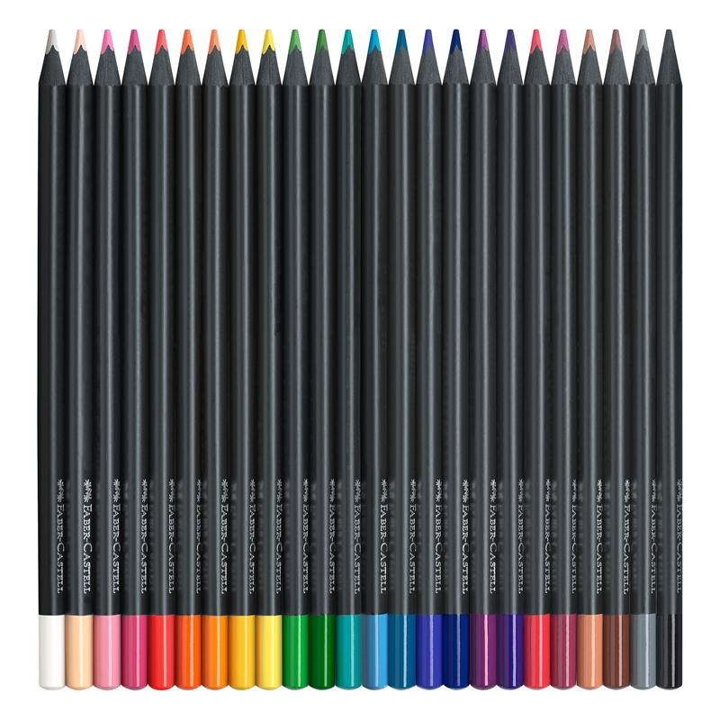 Faber-Castell Цветни моливи Black Edition, 24 цвятана ниска цена с бърза доставка - BestPC.BG