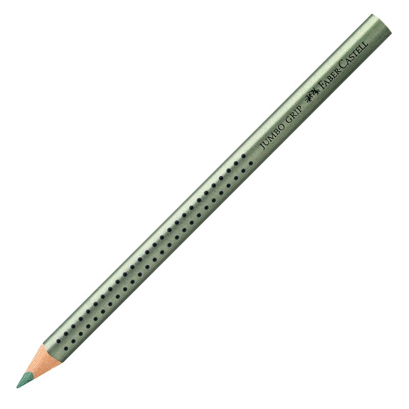 Faber-Castell Цветен молив Jumbo Grip, металик, зеленна ниска цена с бърза доставка - BestPC.BG